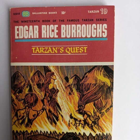 Edgar Rice Burroughs TARZAN Ballantine 1960s Vintage Novels Lot of Six - Picture 11 of 16